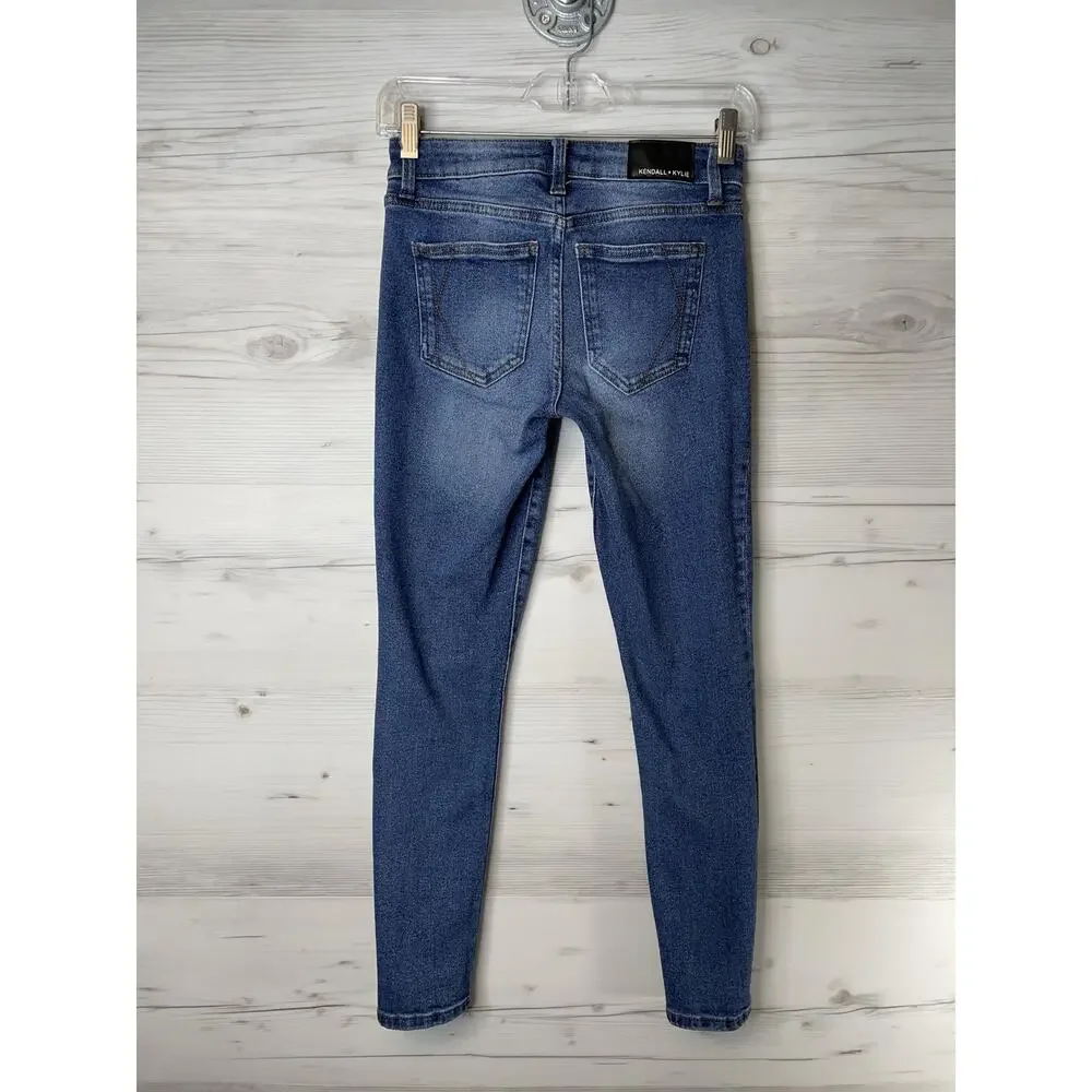 Kendall + Kylie Jeans Womens 0 24‎ Ultra Babe Skinny Stretch Denim Great Beyond